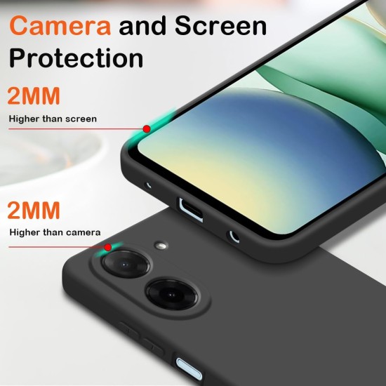 Husa Soft Touch, slim, ALC Mobile, anti soc, compatibila cu Xiaomi Redmi A5 4G, Negru Tpu